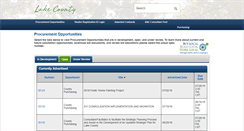 Desktop Screenshot of lakecountypurchasingportal.com